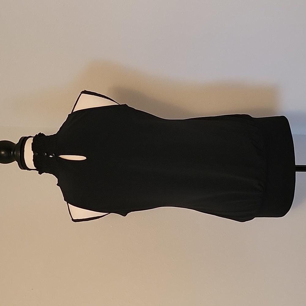 Black Ruffle Top - Picture 3 of 4